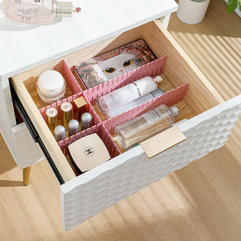 8 komada Plastična ladica Separator Razdjelnik Pregrada Organizator za pohranu Donje rublje Čarape Šminka Clapboard Slobodno kombinirajte pregradu DIY