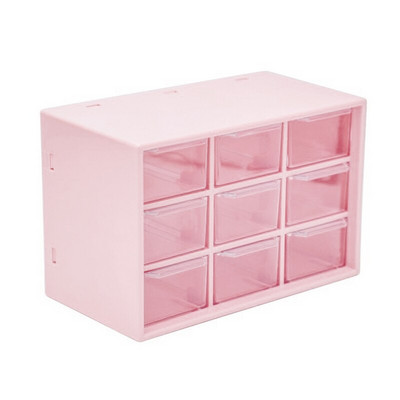 9 mriežok, úložný box na šperky, organizér na šperky, plastová kozmetická nádoba