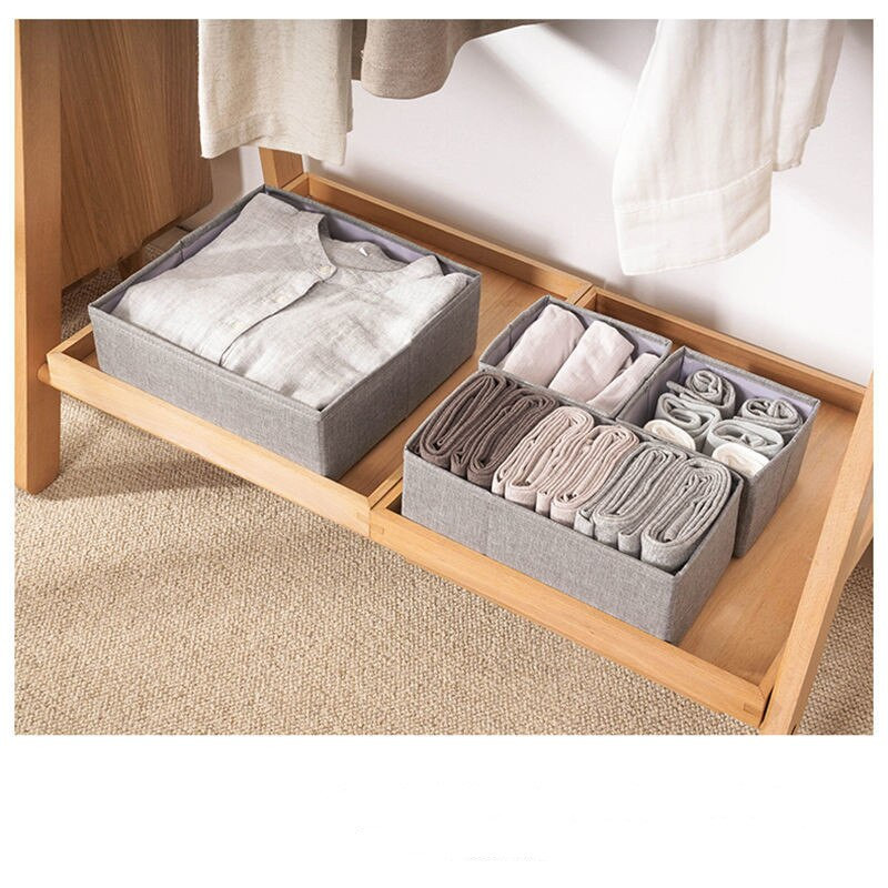 Úložný box na látky, mini zásuvkový organizér na spodnú bielizeň, spálňové skrinky, hrudník, oblečenie, prekrývajúci sa odev, rozdeľovač odevov