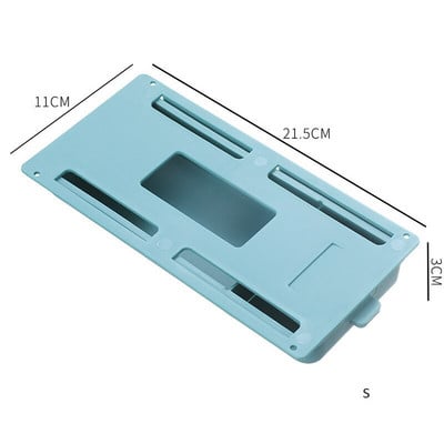 Sertare de depozitare sub birou Organizator pentru cosmetice Dulap lipit din plastic Masa ascunsă Cutie de depozitare Economisește spațiu Articol de acasă C94