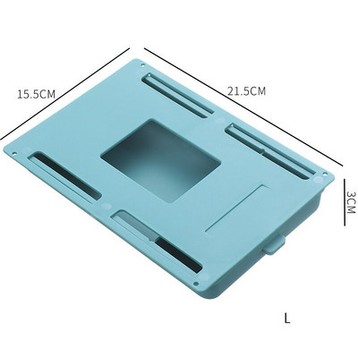 Sertare de depozitare sub birou Organizator pentru cosmetice Dulap lipit din plastic Masa ascunsă Cutie de depozitare Economisește spațiu Articol de acasă C94