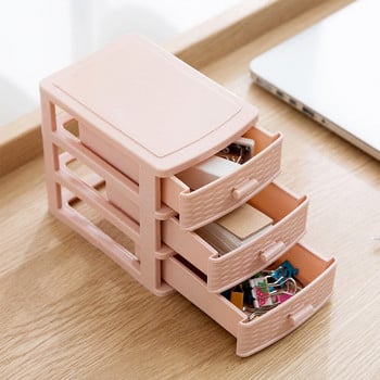 Desktop Mini Storage Box Μικρό Συρτάρι Πολυστρωματικό Πλαστικό ντουλάπι αποθήκευσης Καλλυντικό κοσμηματοπωλείο Κουτί χαρτικών Κουτί αποθήκευσης 1τμχ