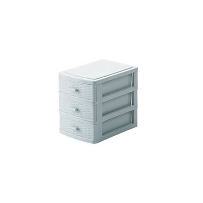 Stolná mini úložná skrinka s malou zásuvkou, viacvrstvová plastová úložná skrinka na kozmetiku, šperkovnicu, úložnú skrinku na papiernictvo, 1 ks