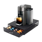 40 tases kafijas Nespresso kapsulu atvilktņu turētājs kafijas pāksts uzglabāšanas statīvs no nerūsējošā tērauda Vertuo līnijas statīva organizācija