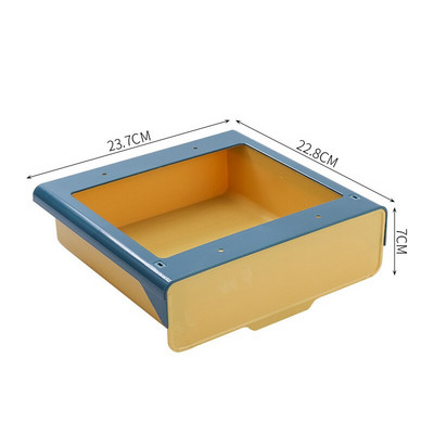 Závesný úložný box pod stolom do kuchynskej linky, kancelársky samolepiaci zásobník na ceruzky, organizér na make-up