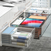 Paslėptas po stalu Stalinis stalčius Sandėliavimo organizatorius Lipnus po biuro darbalaukio pieštukų dėkle Stalčius po stalo dėže-