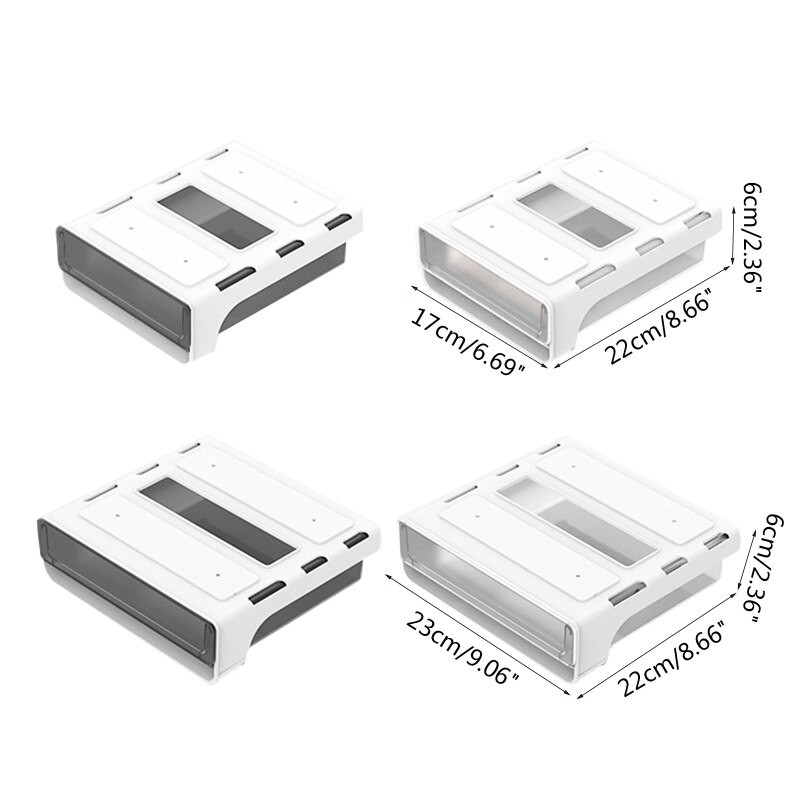 Paslėptas po stalu Stalinis stalčius Sandėliavimo organizatorius Lipnus po biuro darbalaukio pieštukų dėkle Stalčius po stalo dėže-