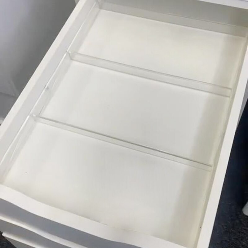 ANON DIY ladica za izlaganje u ladici za ALEX 5 i 9 jedinica s ladicama, akrilna prilagodljiva ladica za odlaganje šminke u ladici, izložna ladica