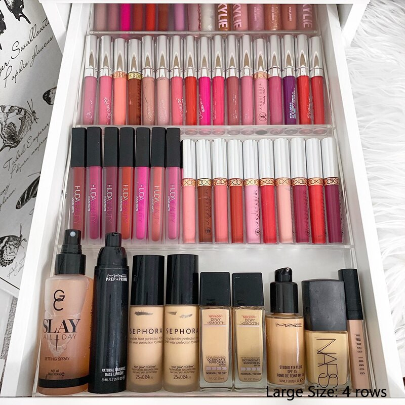 ANON DIY ladica za izlaganje u ladici za ALEX 5 i 9 jedinica s ladicama, akrilna prilagodljiva ladica za odlaganje šminke u ladici, izložna ladica