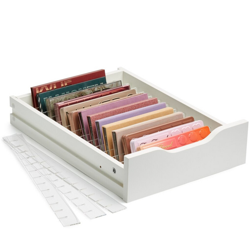 ANON DIY Sada deličov zásuviek pre ALEX s 5 a 9 zásuvkami, akrylové prispôsobiteľné deliace priečky na organizér na úschovu make-upu do zásuvky, nastaviteľné