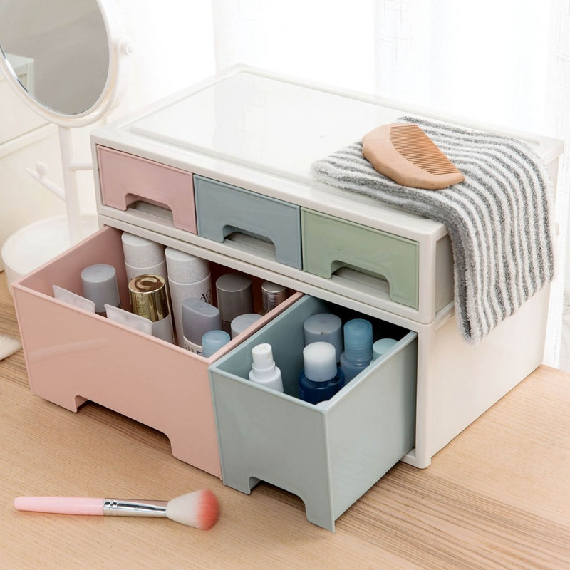 OTHERHOUSE Desktop Ladica Ormarić za pohranu Kutija za pohranu sitnica Kutija za pisaći pribor Organizator Šminka Kutija za nakit Spremnik za kozmetiku