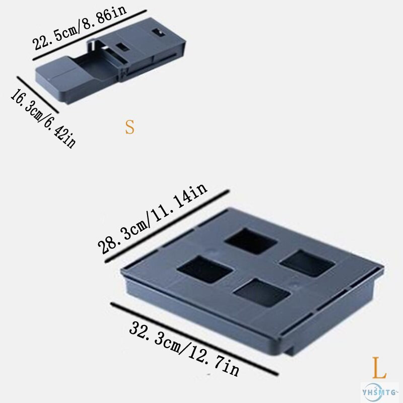 Ladica ispod stola, skriveni i tajni prostor, veliki kapacitet, nosivi, samoljepljivi organizator za sitne stvari