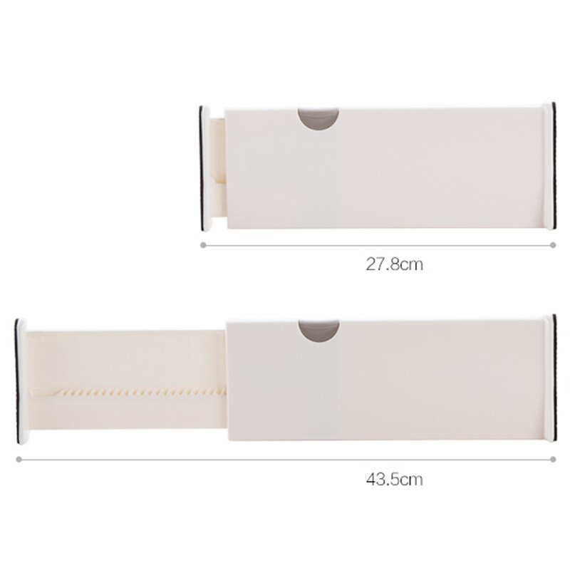 Teleskopická deliaca lišta do zásuviek, šatník, vrstvená polica, bezplatná kombinovaná skrinka, deliaca priečka, úložný a triediaci priestor