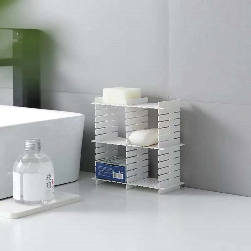 4/8PCS delič zásuviek nastaviteľný úložný stojan na zásuvky plastový delič domáce úložné nástroje