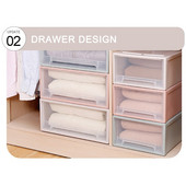 Kutija za pohranu, torbica, organizatori, ladica, prenosiva za slaganje za grudnjak, odjeću, ormar E7