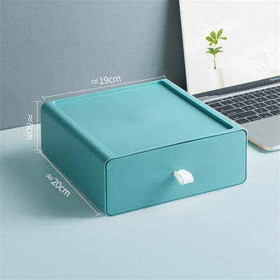 Stohovateľný stolový organizér, zásuvka na make-up, kozmetický stojan, šperkovnica, veľkokapacitná úložná krabička na lieky