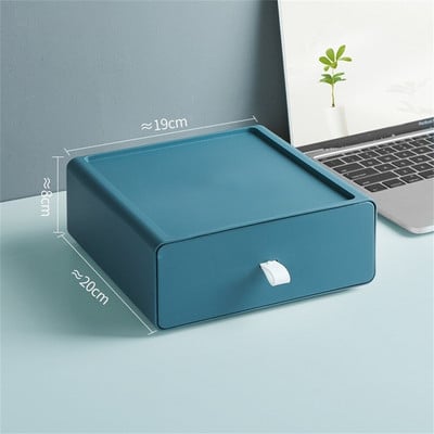 Stohovateľný stolový organizér, zásuvka na make-up, kozmetický stojan, šperkovnica, veľkokapacitná úložná krabička na lieky