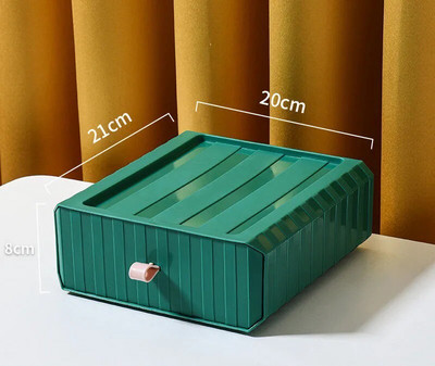 Nový viacfarebný stolový organizér so zásuvkou, stohovateľný, kúpeľňový, kozmetický rúška, kancelárske doplnky, úložný box, plastové zásuvkové koše