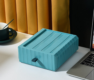 Nový viacfarebný stolový organizér so zásuvkou, stohovateľný, kúpeľňový, kozmetický rúška, kancelárske doplnky, úložný box, plastové zásuvkové koše