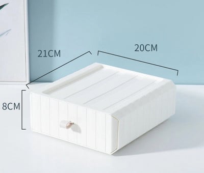 Nový viacfarebný stolový organizér so zásuvkou, stohovateľný, kúpeľňový, kozmetický rúška, kancelárske doplnky, úložný box, plastové zásuvkové koše