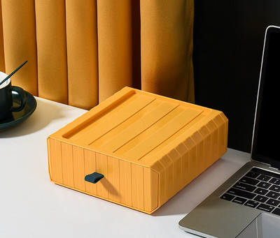 Nový viacfarebný stolový organizér so zásuvkou, stohovateľný, kúpeľňový, kozmetický rúška, kancelárske doplnky, úložný box, plastové zásuvkové koše