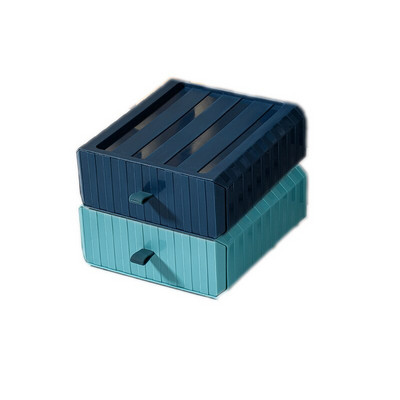 Nový viacfarebný stolový organizér so zásuvkou, stohovateľný, kúpeľňový, kozmetický rúška, kancelárske doplnky, úložný box, plastové zásuvkové koše