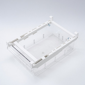 PET кутия за съхранение на хладилни чекмеджета Без решетка 4-8 решетка Органайзер за храна Прозрачна правоъгълна кутия за съхранение