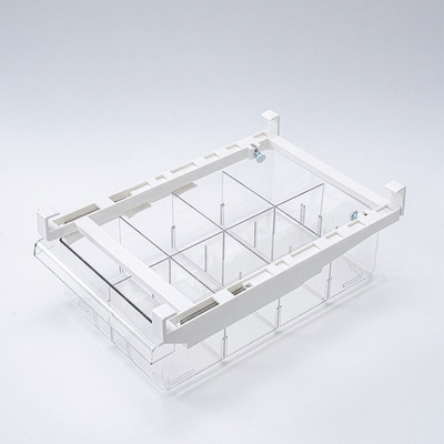 Cutie de depozitare sertar frigider PET fără grilă 4-8 grilă Organizator pentru alimente Cutie de depozitare dreptunghiulară transparentă