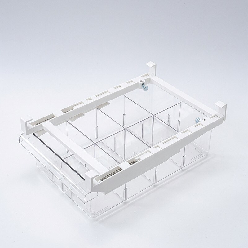 Cutie de depozitare sertar frigider PET fără grilă 4-8 grilă Organizator pentru alimente Cutie de depozitare dreptunghiulară transparentă