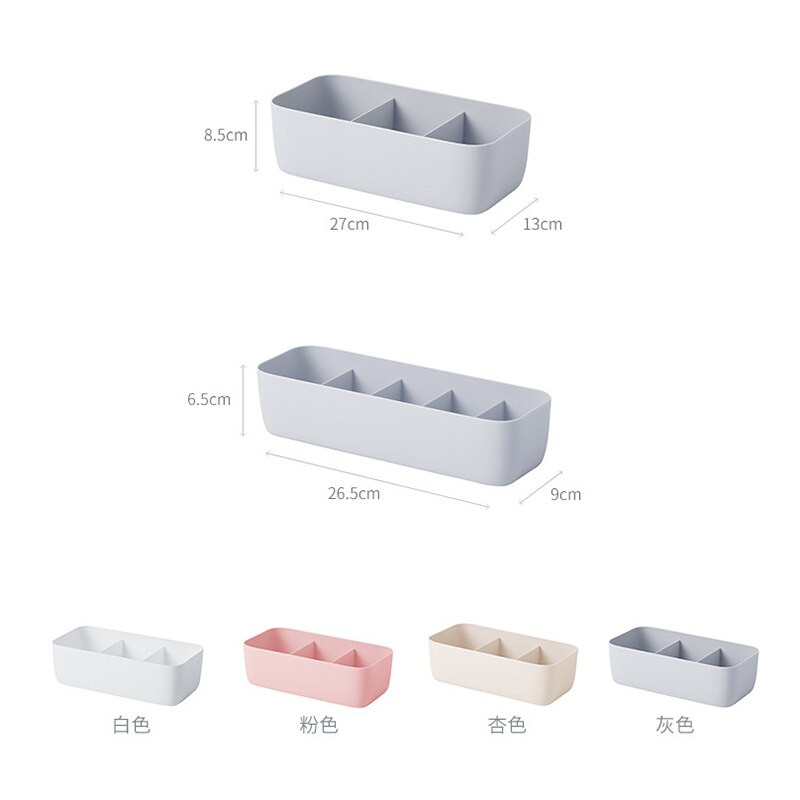 5-mriežková úložná krabica na ponožky a spodnú bielizeň, plastová zásuvková triediaca krabica, multifunkčná úložná krabica na líčenie, doska so zásuvkami, 3-mriežková