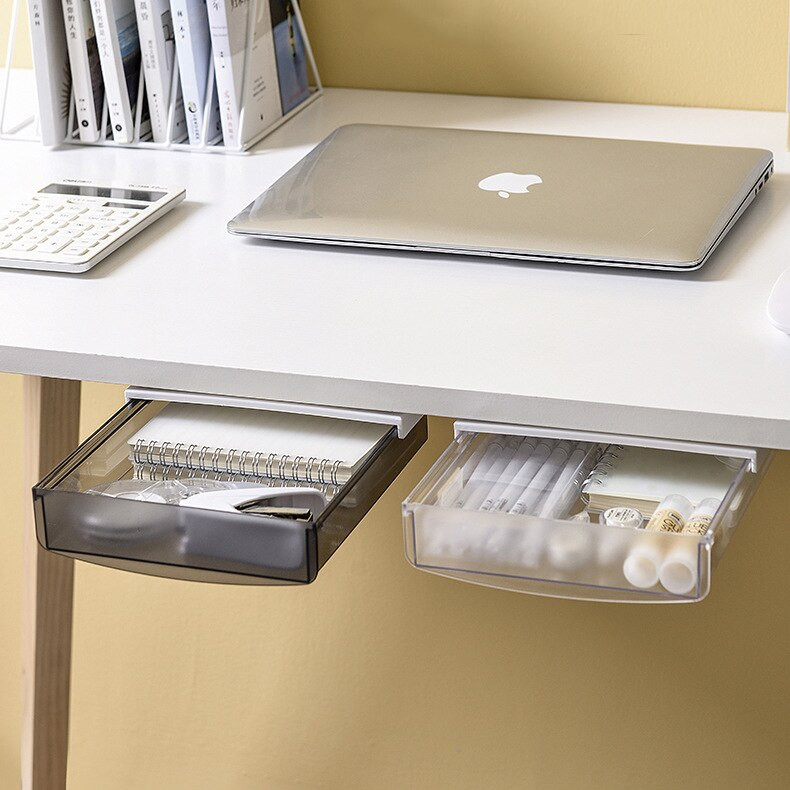 Kutija za pohranu u ladici ispod stola Skrivena ladica za pohranu za uredsku pohranu Držač za olovke Samoljepljiva ladica za olovke Organizator za kućnu pohranu