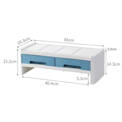 BNBS Organizér zásuviek, stolový úložný box, skrinka, plastový organizér, komoda, počítačový zvýšovací stojan, polica
