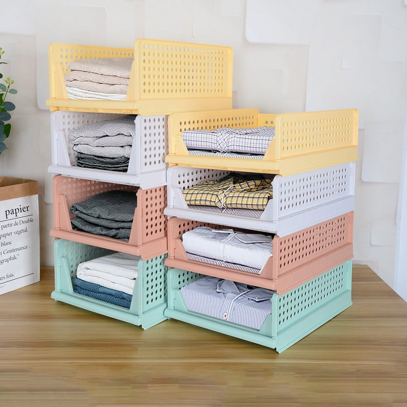 1 vnt Namų stalčių spintos organizatorių lentyna Spinta Drabužių Tvarkyklės Sandėliavimas Daugiasluoksniai spintelių rūbai Lentynos lentynos Dėžė Sluoksniuota dėžutė