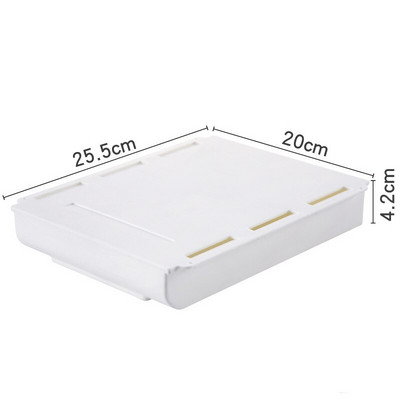 Samoljepljiva ladica za pohranjivanje pisaćih materijala Ispod stola Ladica Organizator Olovka Pen Memo Kutija za pohranjivanje sitnica Plastični spremnik