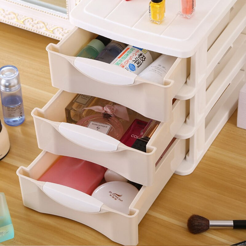 Severský viacvrstvový plastový úložný priestor na stôl, zásuvka na kozmetiku, organizér na make-up, domáca kancelária
