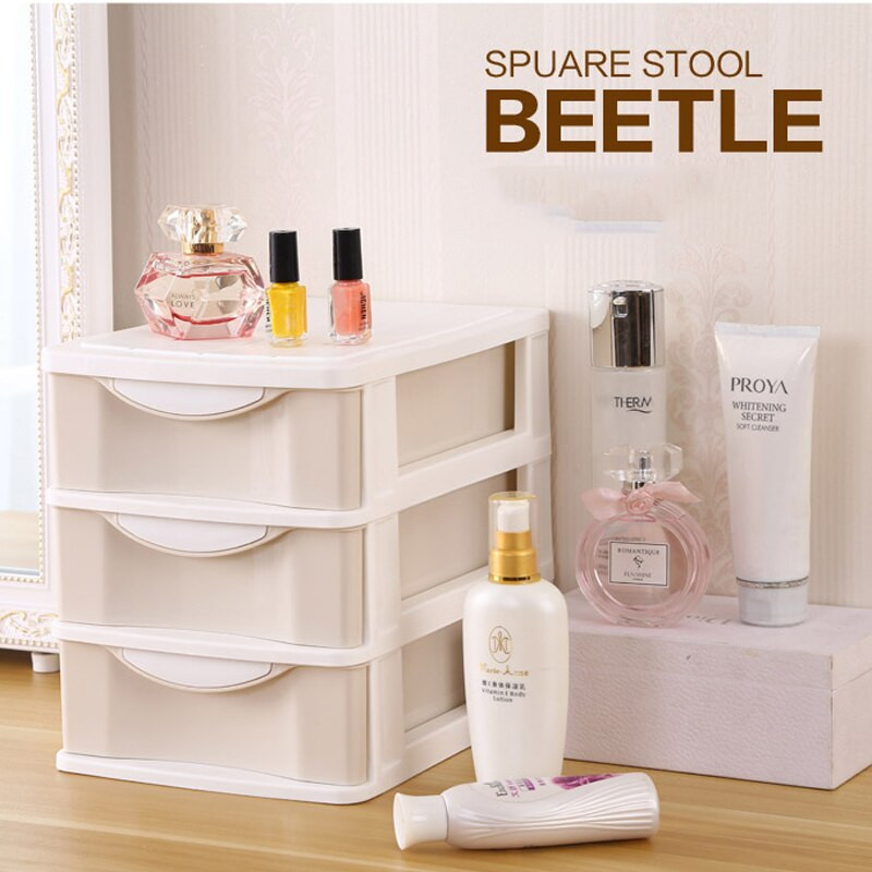 Severský viacvrstvový plastový úložný priestor na stôl, zásuvka na kozmetiku, organizér na make-up, domáca kancelária