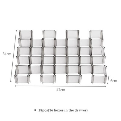 6 ks Honeycom deliaca doska na zásuvky, domácnosť, bezplatná kombinovaná deliaca doska, ponožky, kravaty, spodná bielizeň, úložný priestor, nástroj na delenie šetriaci miesto
