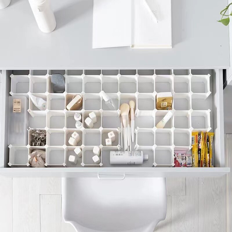 6 ks Honeycom deliaca doska na zásuvky, domácnosť, bezplatná kombinovaná deliaca doska, ponožky, kravaty, spodná bielizeň, úložný priestor, nástroj na delenie šetriaci miesto