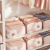 7 mriežkových úložných boxov na nohavice, šatník, oblečenie, ponožky, spodná bielizeň, organizér, zásuvka, skladací delič zásuviek