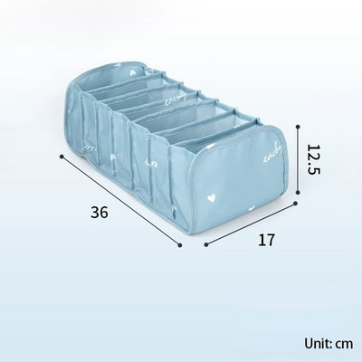 7 mriežkových úložných boxov na nohavice, šatník, oblečenie, ponožky, spodná bielizeň, organizér, zásuvka, skladací delič zásuviek