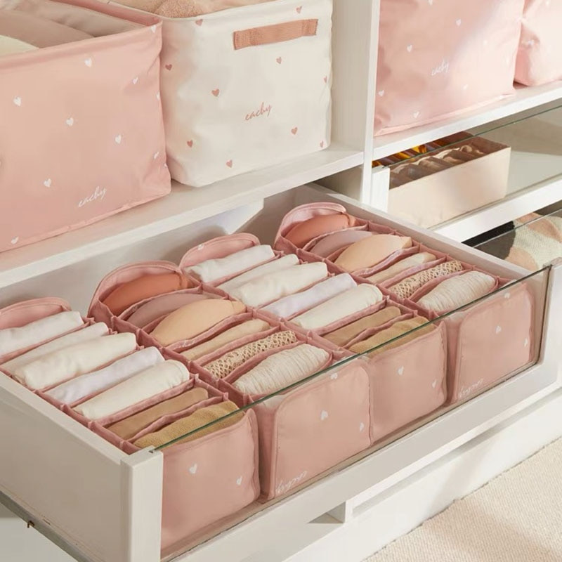 7 mriežkových úložných boxov na nohavice, šatník, oblečenie, ponožky, spodná bielizeň, organizér, zásuvka, skladací delič zásuviek