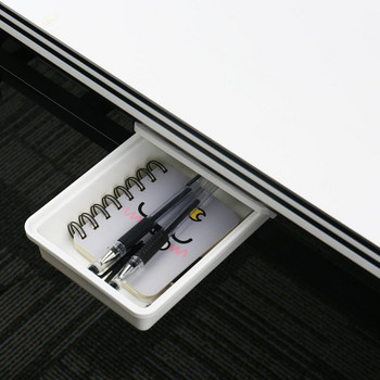 Самозалепваща се кутия под бюрото, скрита кутия за съхранение, органайзер за грим, самозалепващ се калъф, поставка за моливи, кутии за съхранение под чекмедже