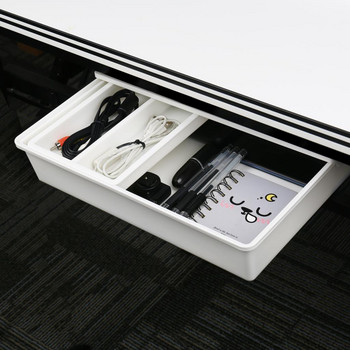 Самозалепваща се кутия под бюрото, скрита кутия за съхранение, органайзер за грим, самозалепващ се калъф, поставка за моливи, кутии за съхранение под чекмедже