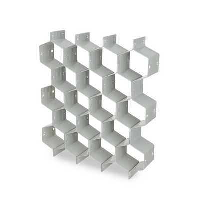 WBBOOMING állítható fiókszervező Méhsejt lapos deszka elválasztó fiók barkács fiókelválasztó fehérnemű zokni rendező