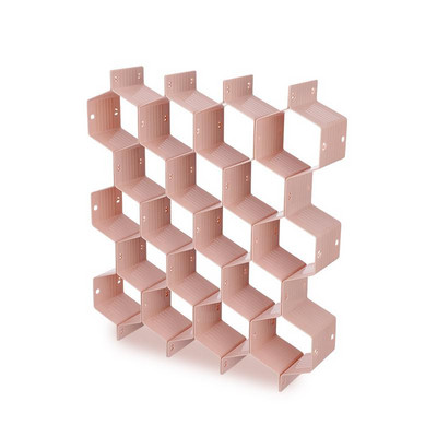 WBBOOMING állítható fiókszervező Méhsejt lapos deszka elválasztó fiók barkács fiókelválasztó fehérnemű zokni rendező