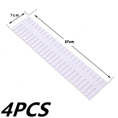 4 ks DIY nastaviteľné oddeľovače zásuviek, úložné police, domácnosť, bezplatná kombinovaná priečka, priestorovo úsporná oddeľovacia priečka