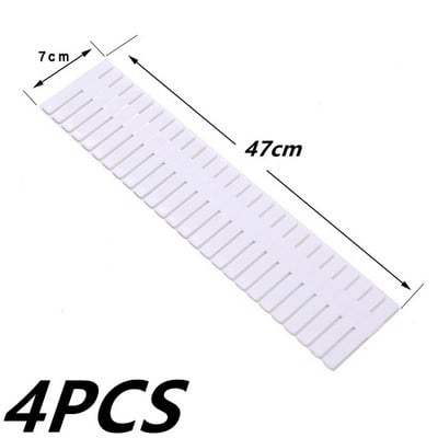 4 ks DIY nastaviteľné oddeľovače zásuviek, úložné police, domácnosť, bezplatná kombinovaná priečka, priestorovo úsporná oddeľovacia priečka