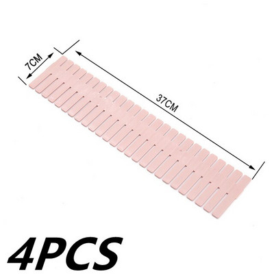 4 ks DIY nastaviteľné oddeľovače zásuviek, úložné police, domácnosť, bezplatná kombinovaná priečka, priestorovo úsporná oddeľovacia priečka