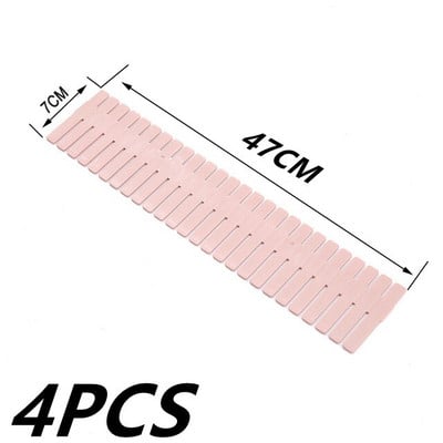 4 ks DIY nastaviteľné oddeľovače zásuviek, úložné police, domácnosť, bezplatná kombinovaná priečka, priestorovo úsporná oddeľovacia priečka