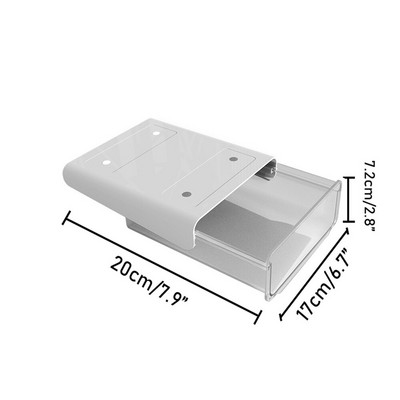 Pašlīmēšanās zem rakstāmgalda atvilktnes uzglabāšanas kastes zīmuļu kancelejas piederumu organizētājs slēptā šķirošanas kaste biroja pildspalvu uzglabāšanas paplātes organizators